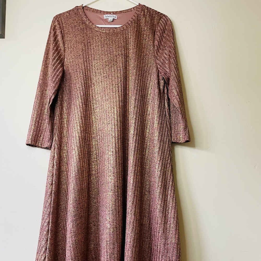 Ophelia Rode Dress Pink Size Large
